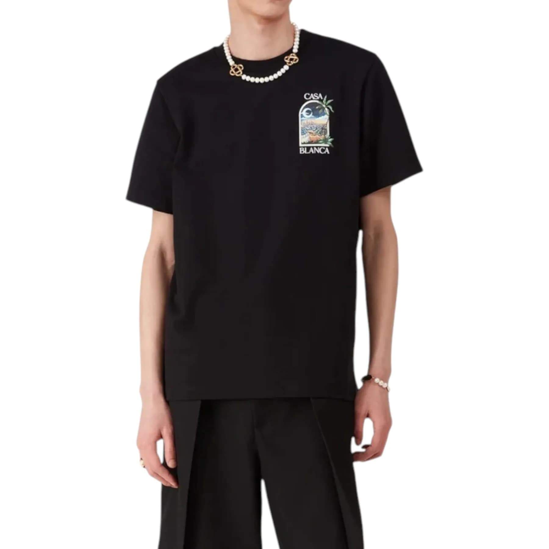 Casablanca La Night Printed Mens T Shirts 