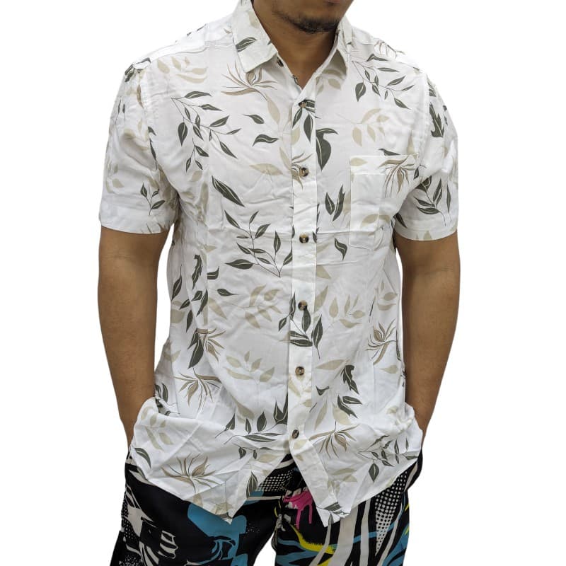 Springfield Mens Hawaiian Floral Printed Shirts