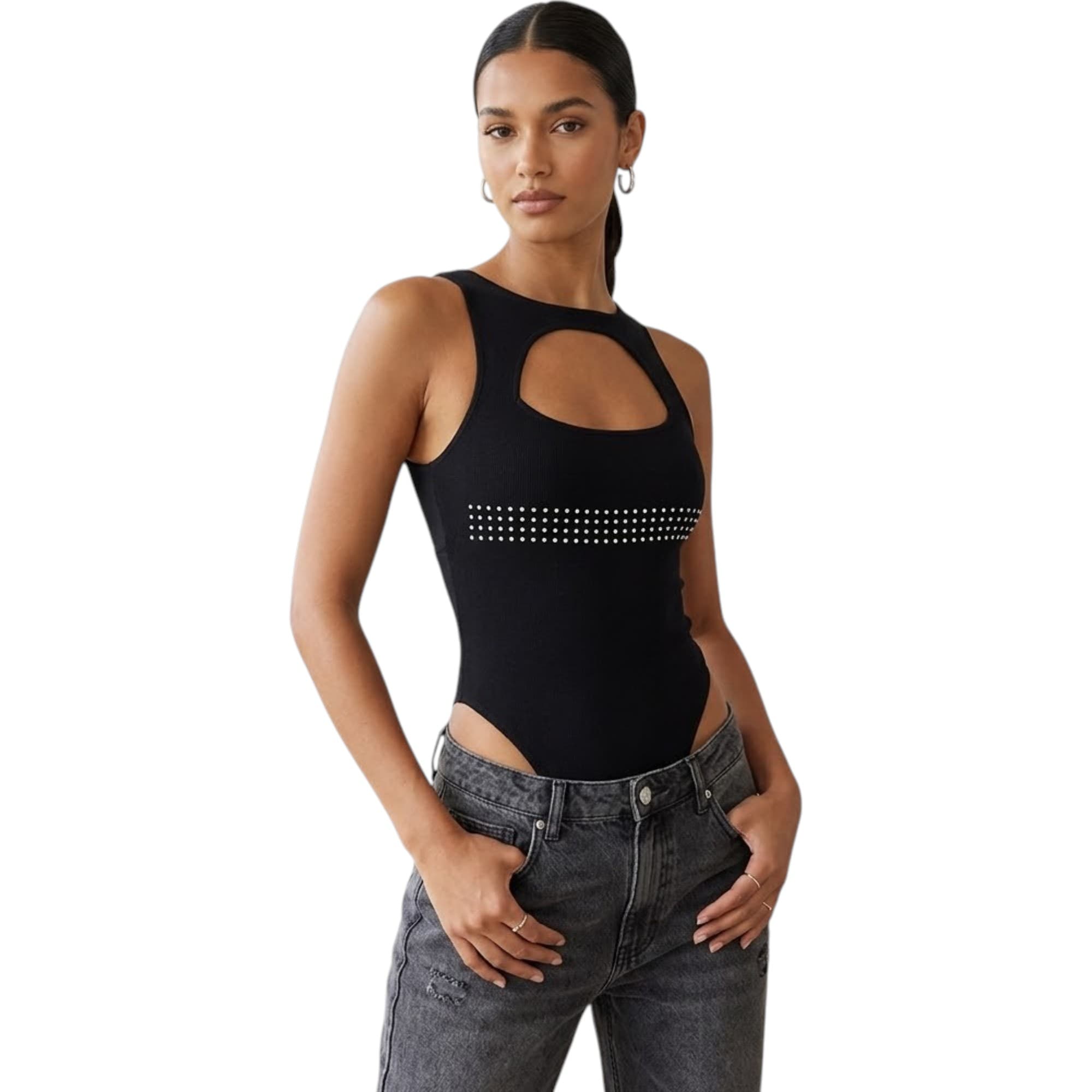 Diesel T-SILVY-A women's sleeveless tank top front view