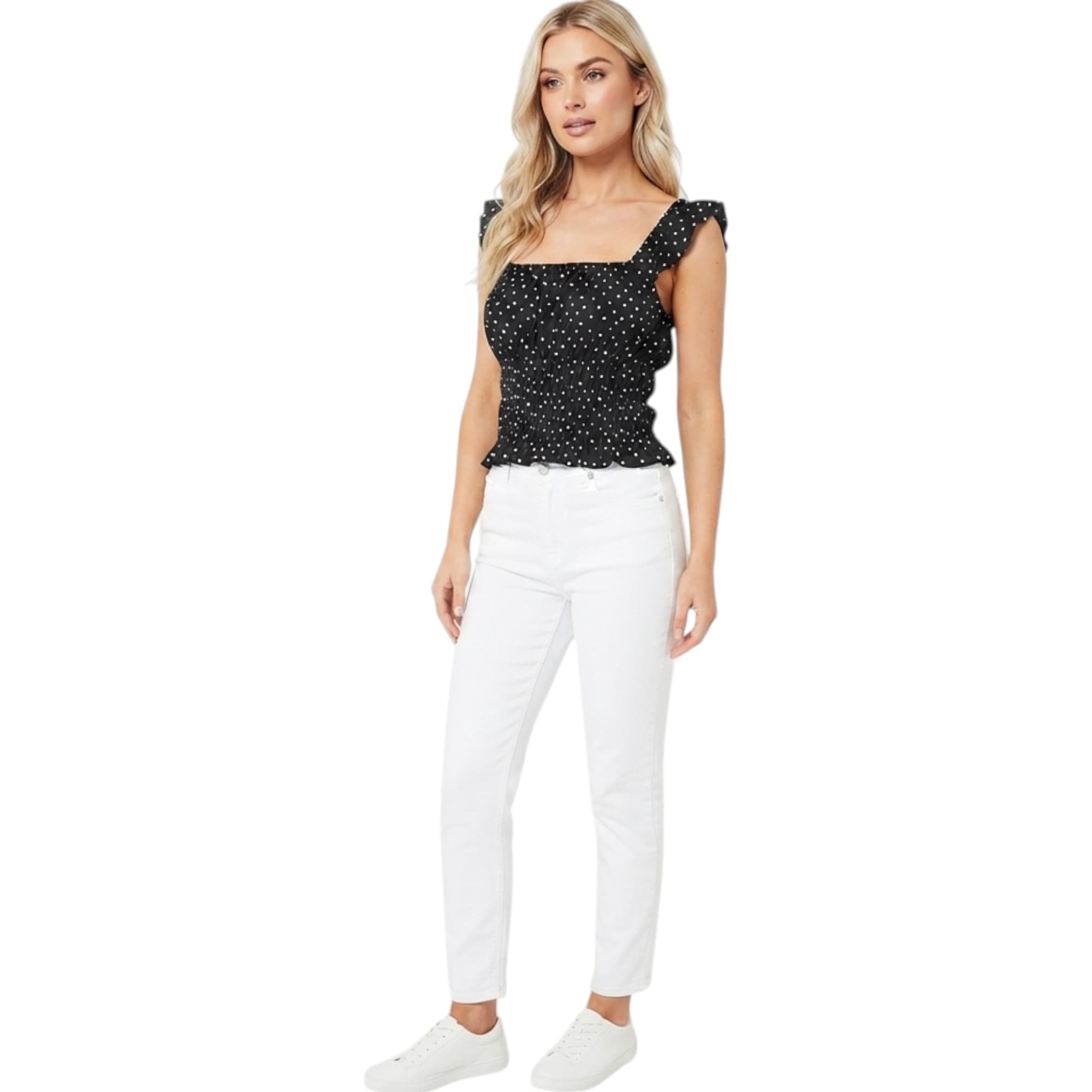 BRAVE SOUL LV-544VVANASSABLK Womens Vest Crop