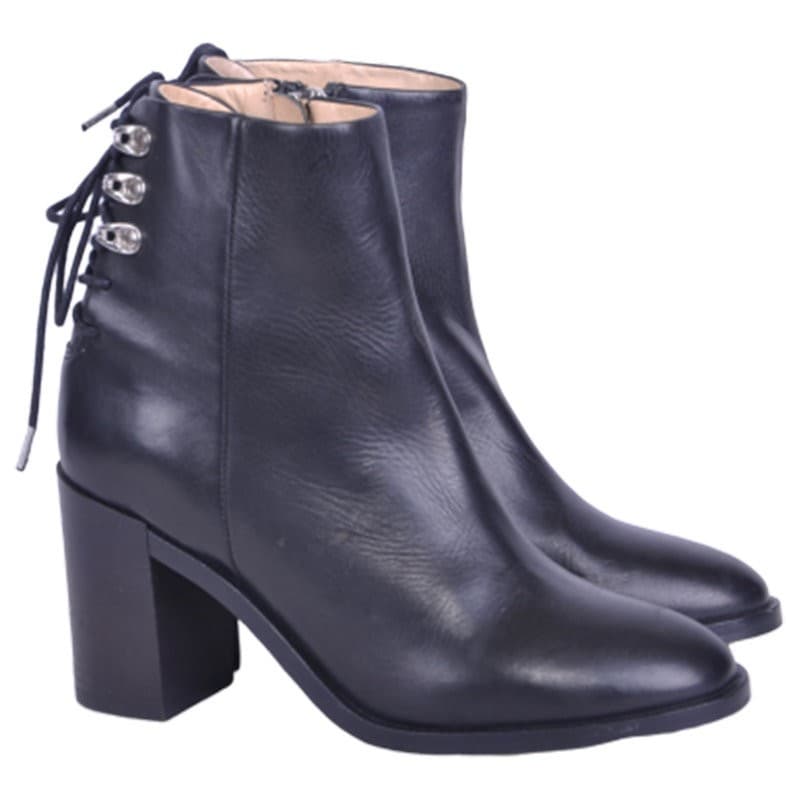 DIESEL D ARLIN Womens Black Leather Boots